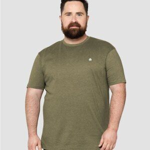 NWT Into The AM Basic Crew Neck Tee Military Green 2XL Logo T-Shirt